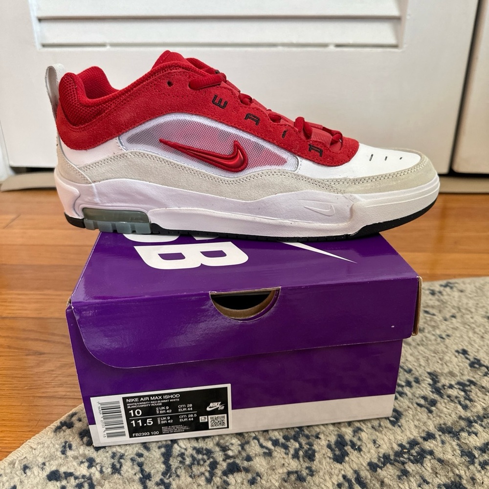 BRAND NEW Nike SB Air Max Ishod Wair - University Red - Size 10
